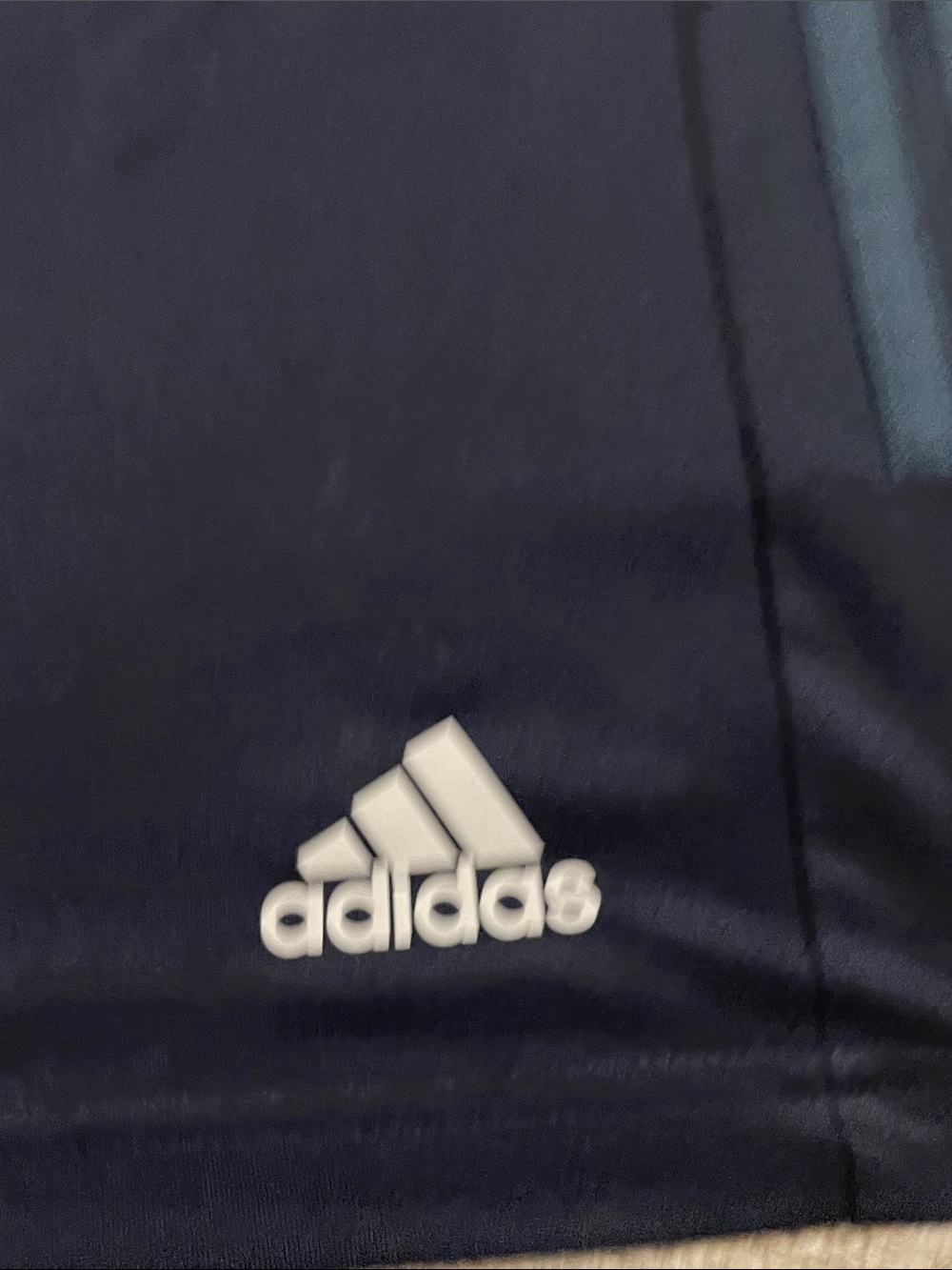 Adidas Mens L 2 Pack Shorts Black Navy Climalite Aeroready 3 Stripe EUC - Picture 4 of 16